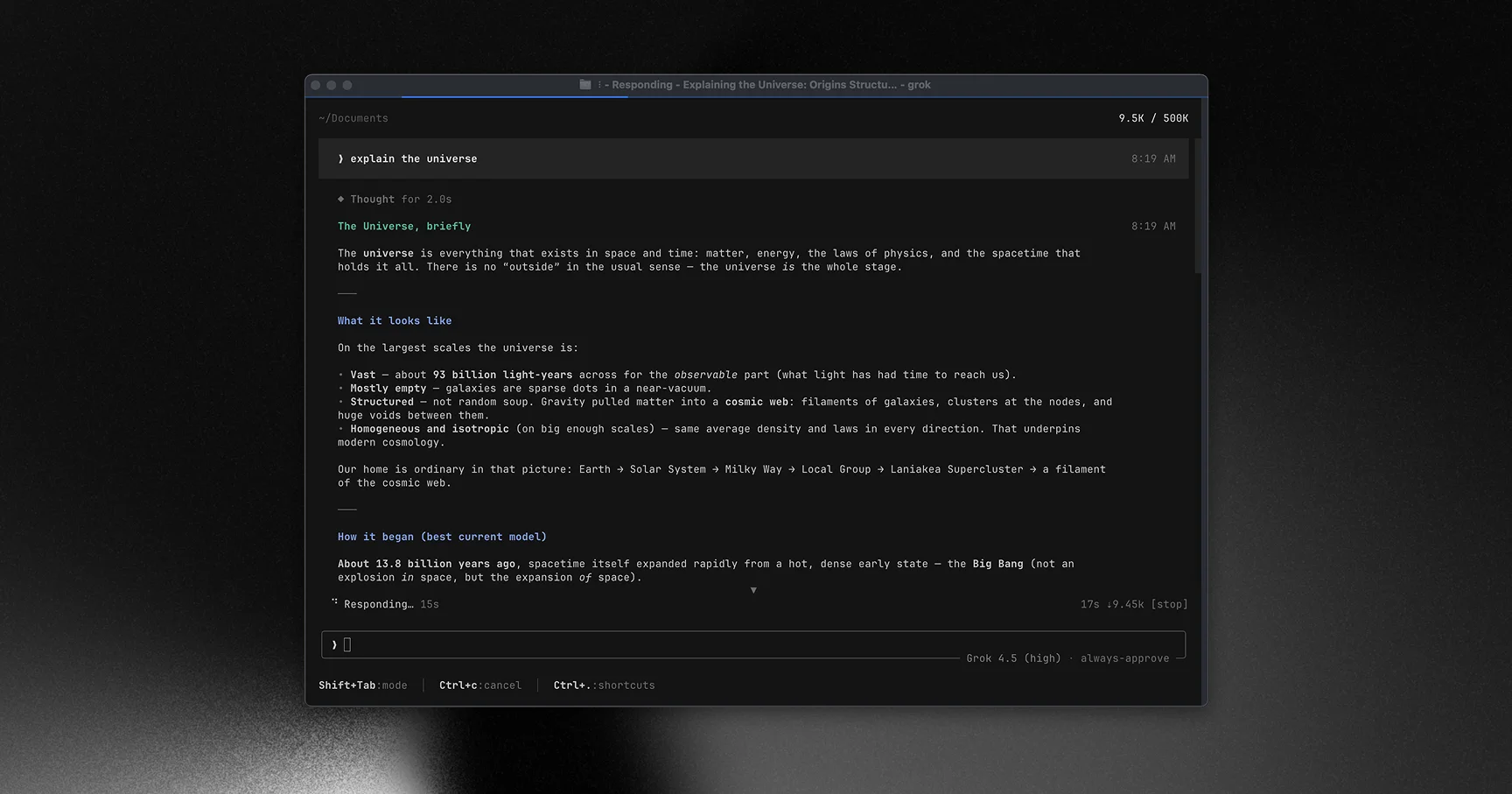 Grok Build screenshot