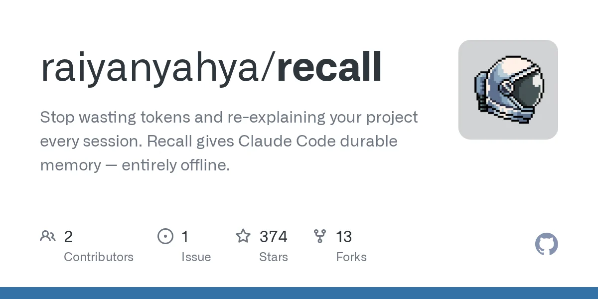 Recall - vibe coding tool