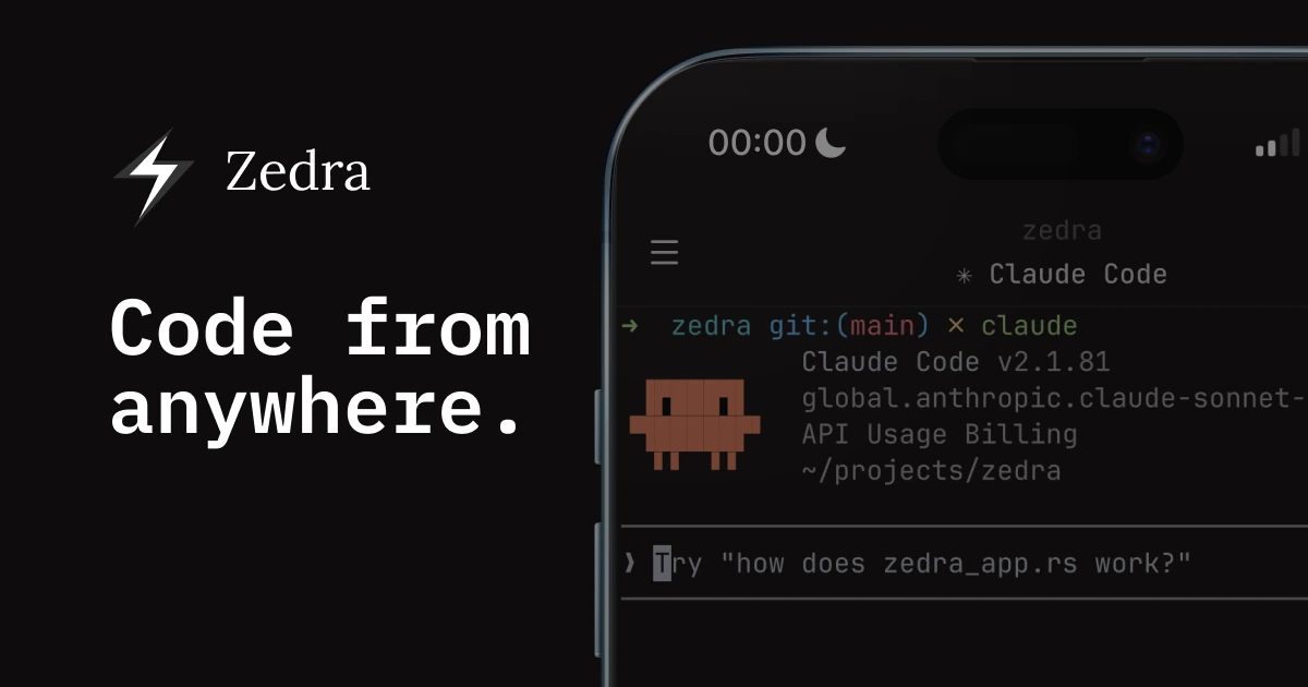 Zedra screenshot